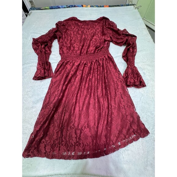 EUC beautiful Lace Disney Princess Burgundy dress Xl‎ Adult Maroon Captain Hook - Picture 6 of 14